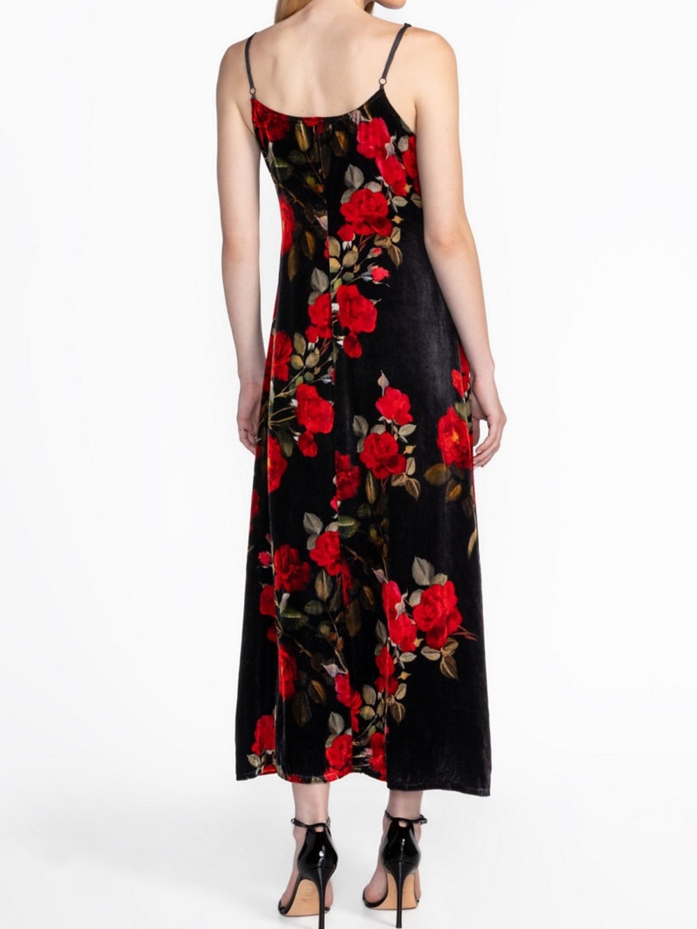 Johnny Was Velvet Slip Dress - Picture 3 of 7